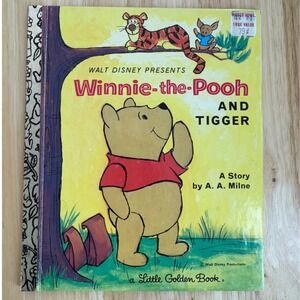 Walt Disney Winnie the Pooh and Tigger A Story by A A Milne Little Golden Book